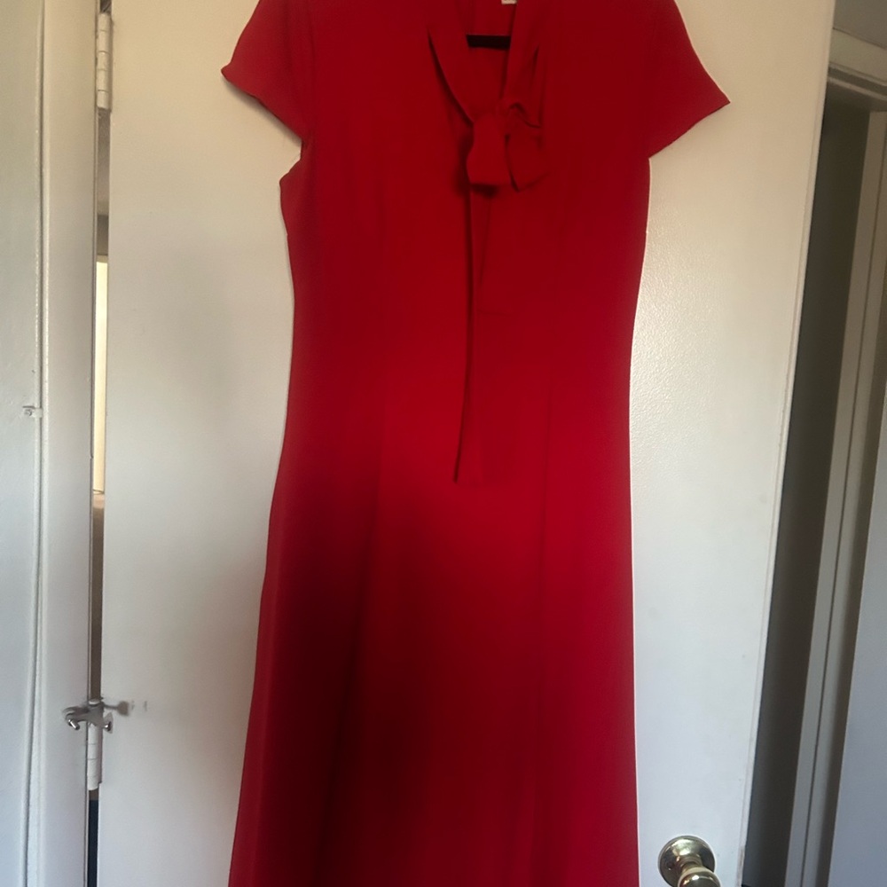 New York & Company Red Midi Dress